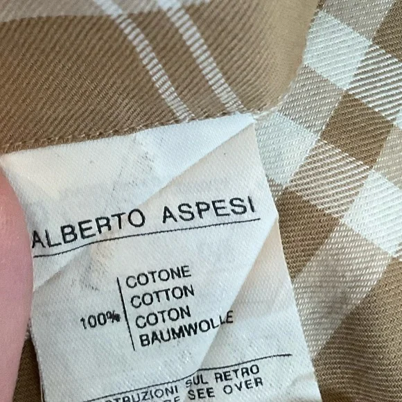 Alberto Aspesi Cotton Plaid Shirt - Picture 4 of 7